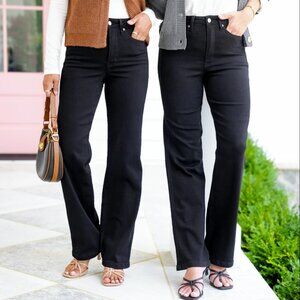 Judy Blue High Rise Black Tummy Control Classic Straight Leg Jeans 1/25